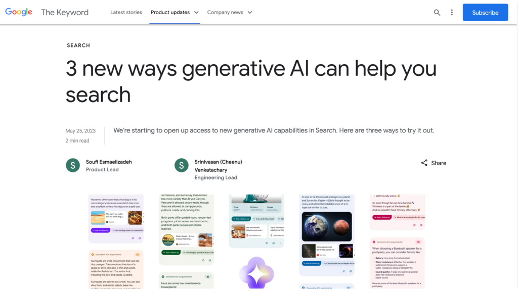 Google Opens Access to Search Generative Experience